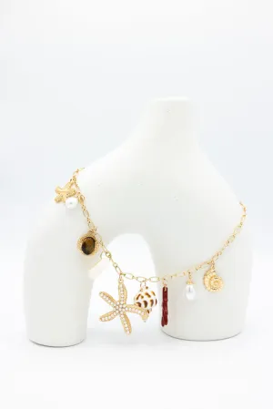 Starfish Necklace in Gold | ENA737GDCRM