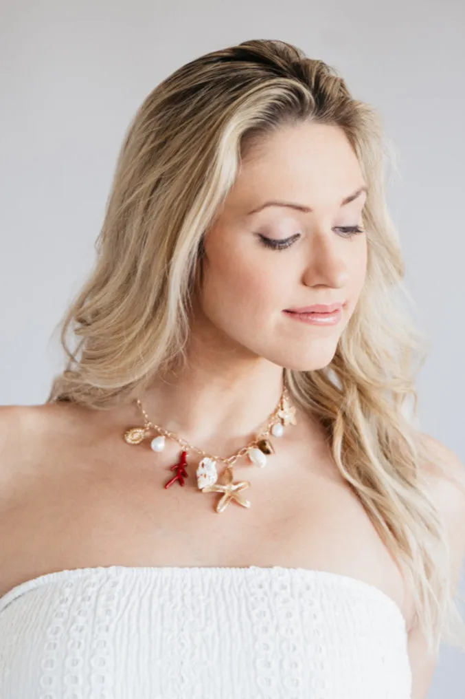 Starfish Necklace in Gold | ENA737GDCRM