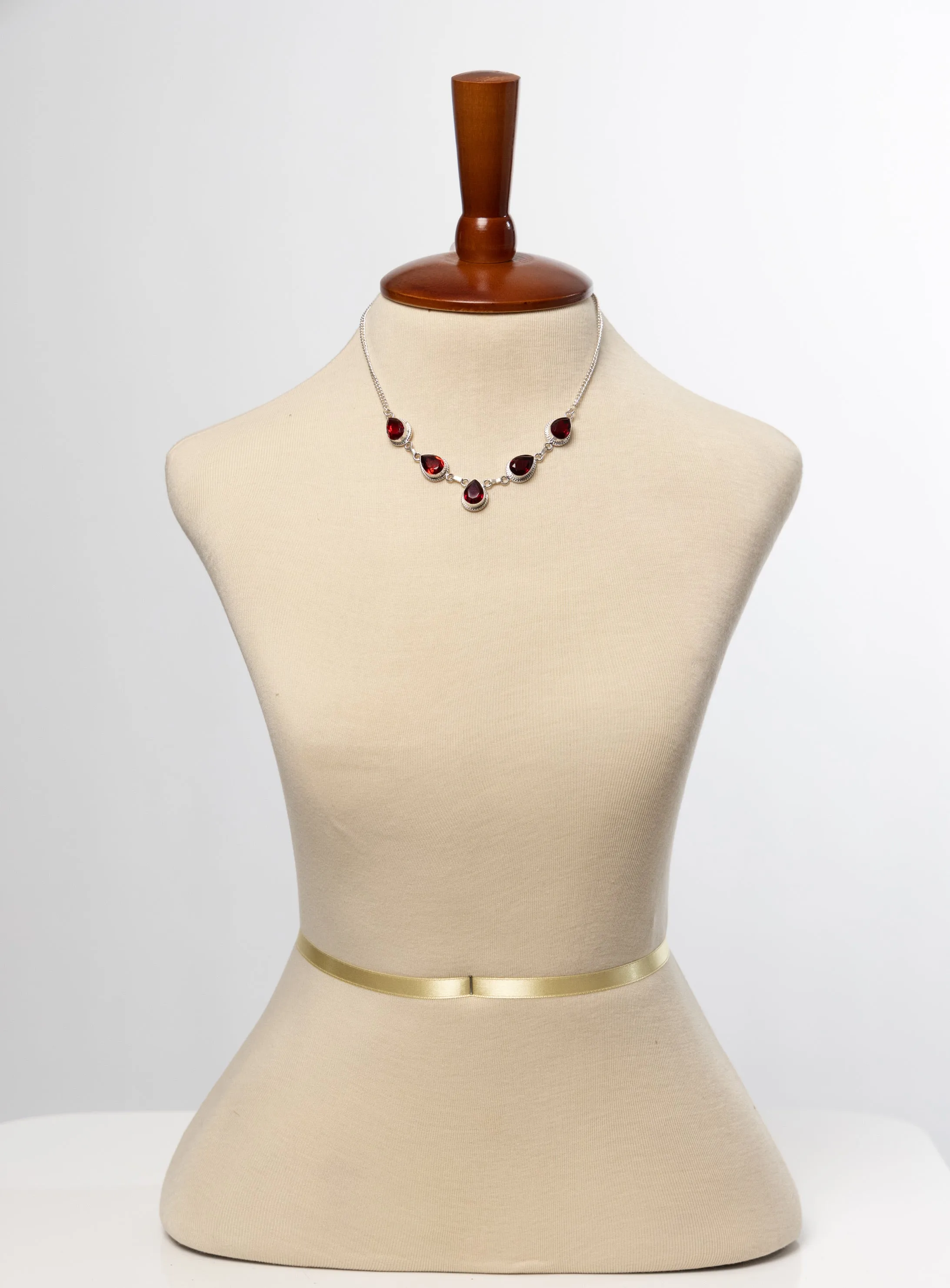 Sterling and Garnet Necklaces