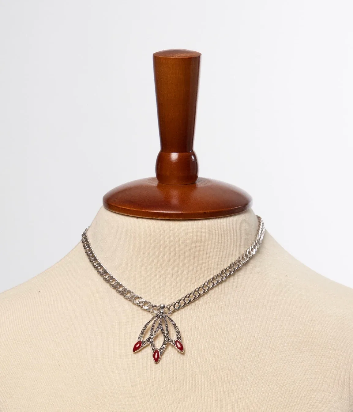 Sterling and Garnet Necklaces