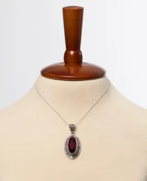 Sterling and Garnet Necklaces