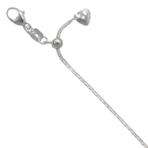 Sterling Silver 24" Spiga Adjustable Chain | 1.2mm