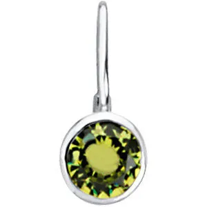 Sterling Silver August Birthstone 12.5x5.75mm Hook Charm/Pendant