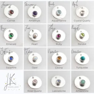 Sterling Silver Boho Birthstone Bracelet