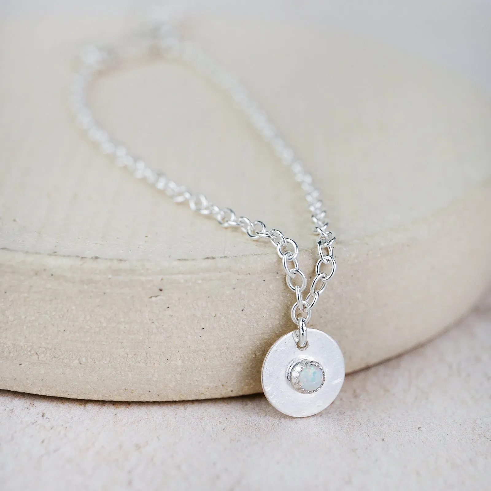 Sterling Silver Boho Birthstone Bracelet