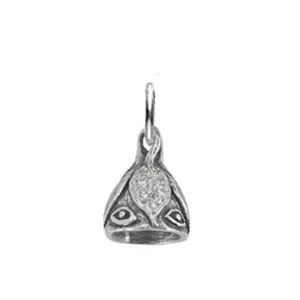 Sterling silver Evil Eye Lotus Bell Pendant