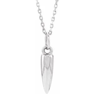 Sterling Silver Geometric 16-18" Necklace