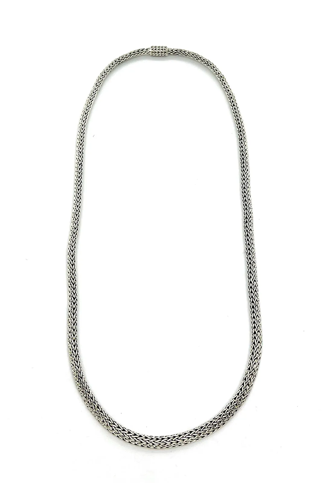 Sterling Silver Handcrafted Bali Chain (24")