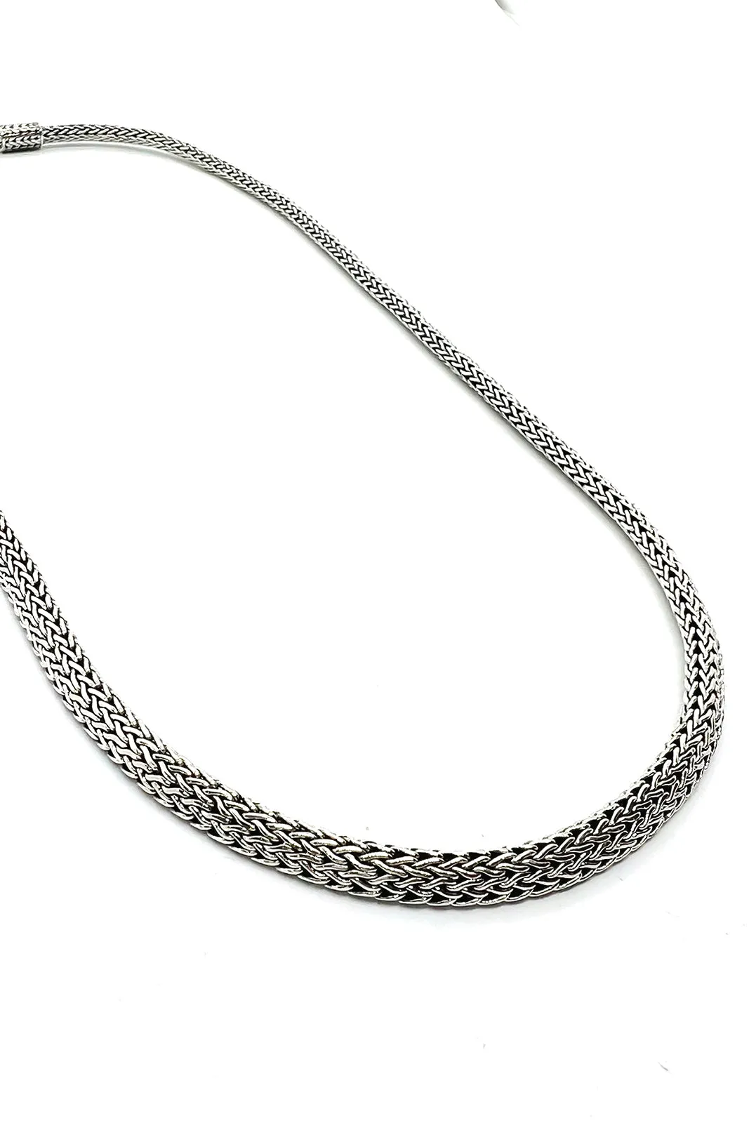 Sterling Silver Handcrafted Bali Chain (24")