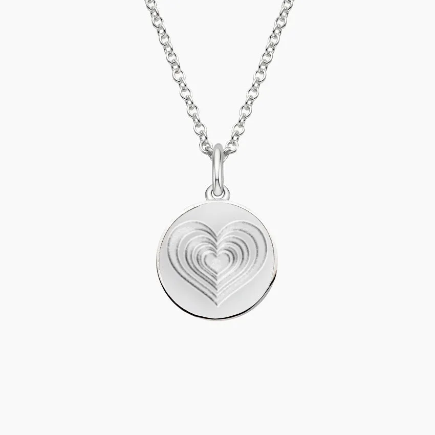 Sterling Silver Infinite Heart Necklace Love Gift