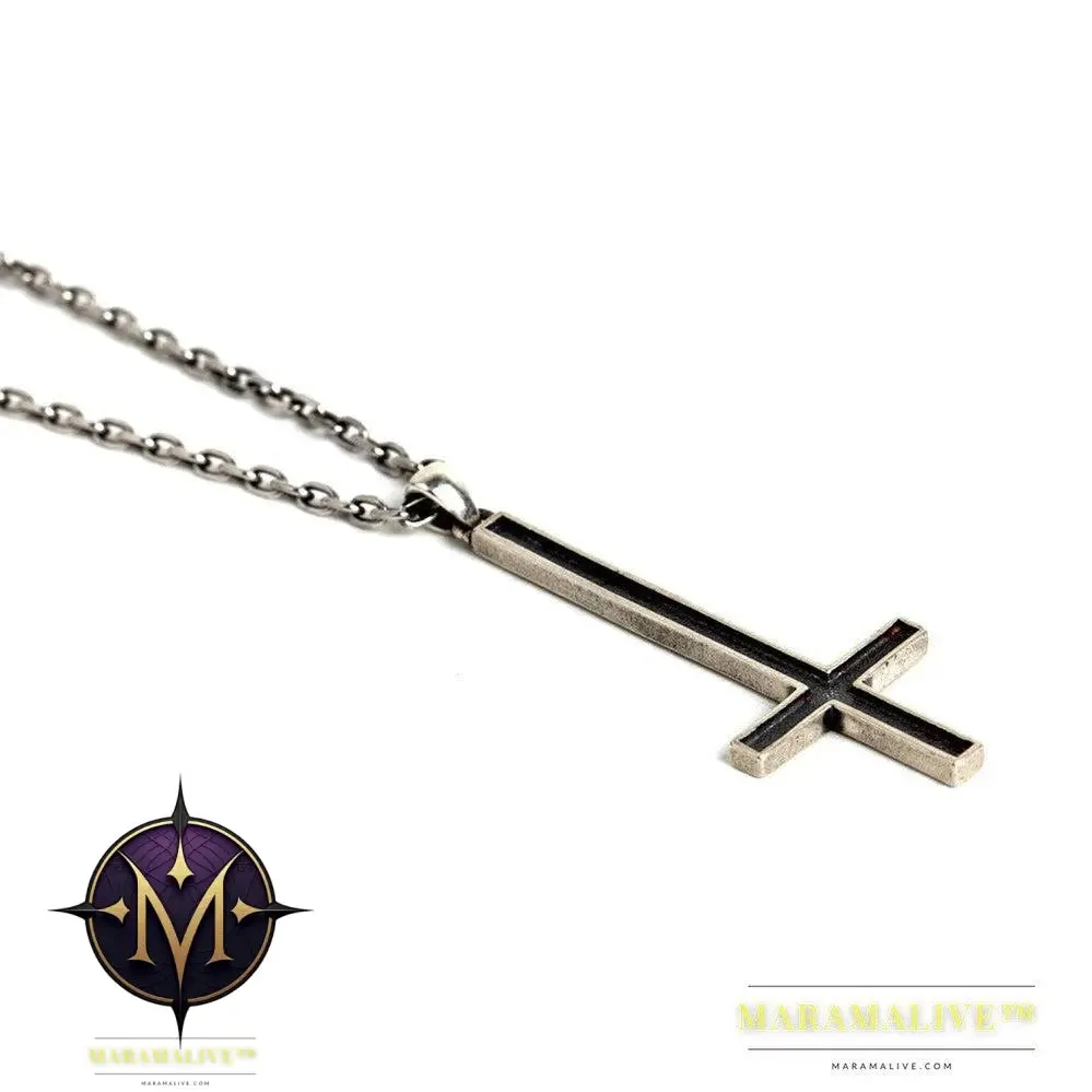 Sterling Silver Inverted Cross Pendant - Cross Jewelry