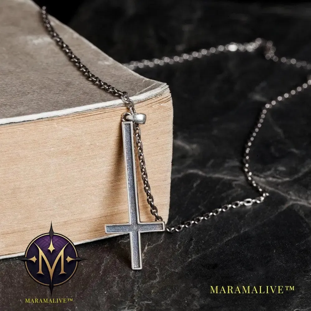 Sterling Silver Inverted Cross Pendant - Cross Jewelry