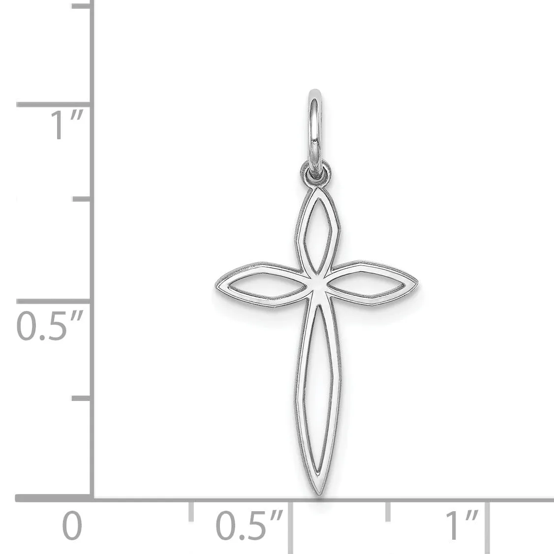 Sterling Silver Laser Designed Cross Pendant