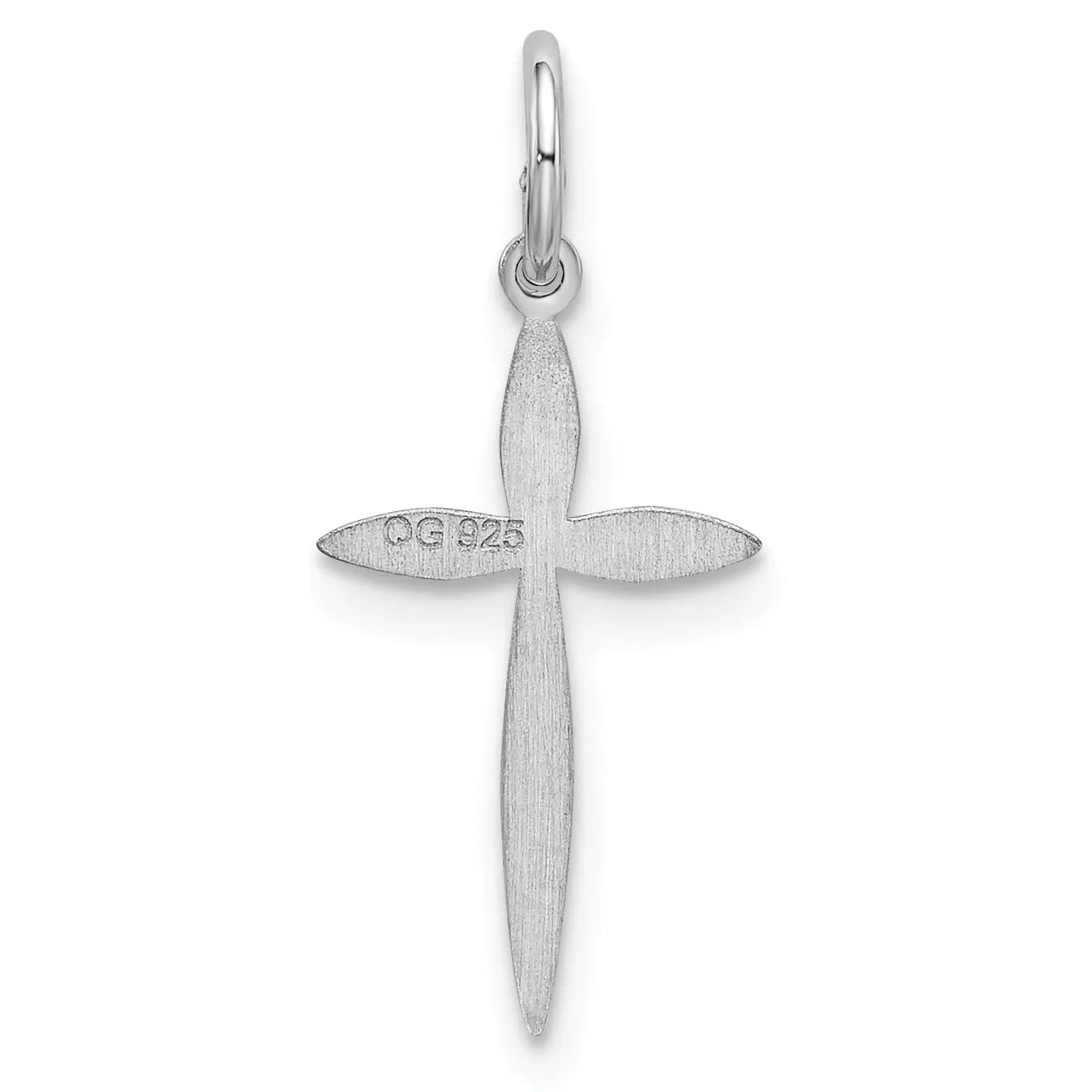 Sterling Silver Laser Designed Cross Pendant