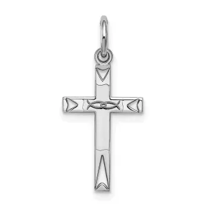 Sterling Silver Laser Designed Cross Pendant