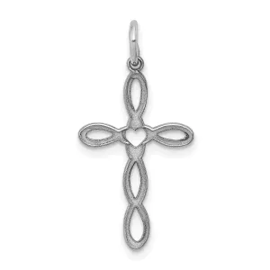 Sterling Silver Laser Designed Cross Pendant