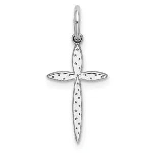 Sterling Silver Laser Designed Cross Pendant