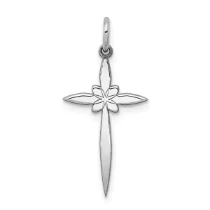 Sterling Silver Laser Designed Cross Pendant