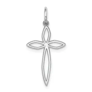 Sterling Silver Laser Designed Cross Pendant