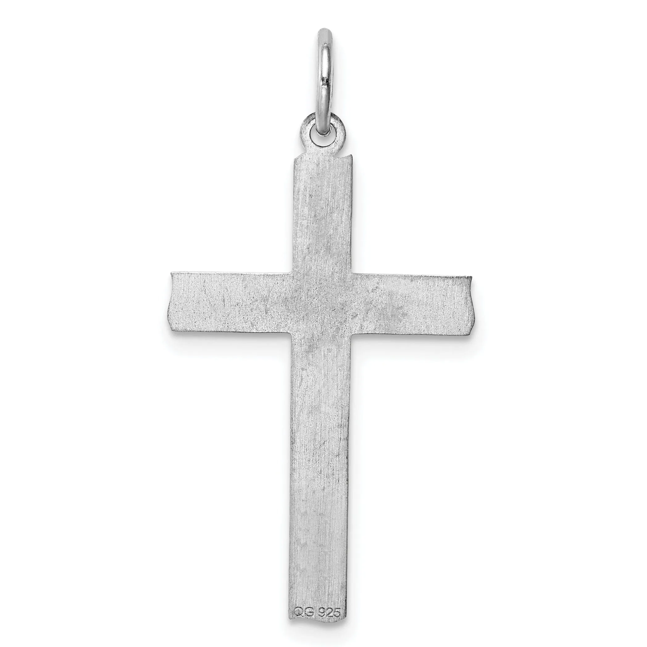 Sterling Silver Laser Designed Cross Pendant