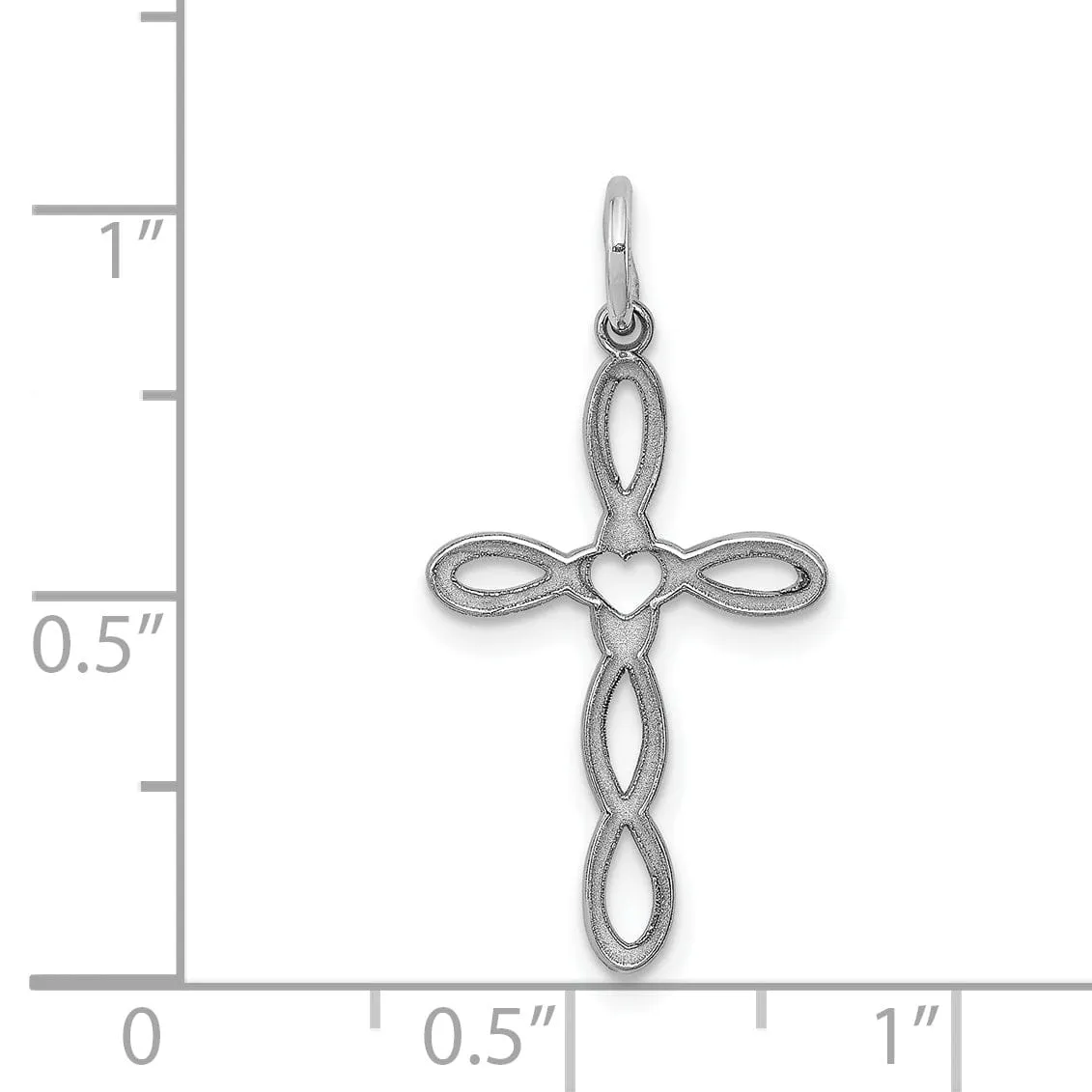Sterling Silver Laser Designed Cross Pendant