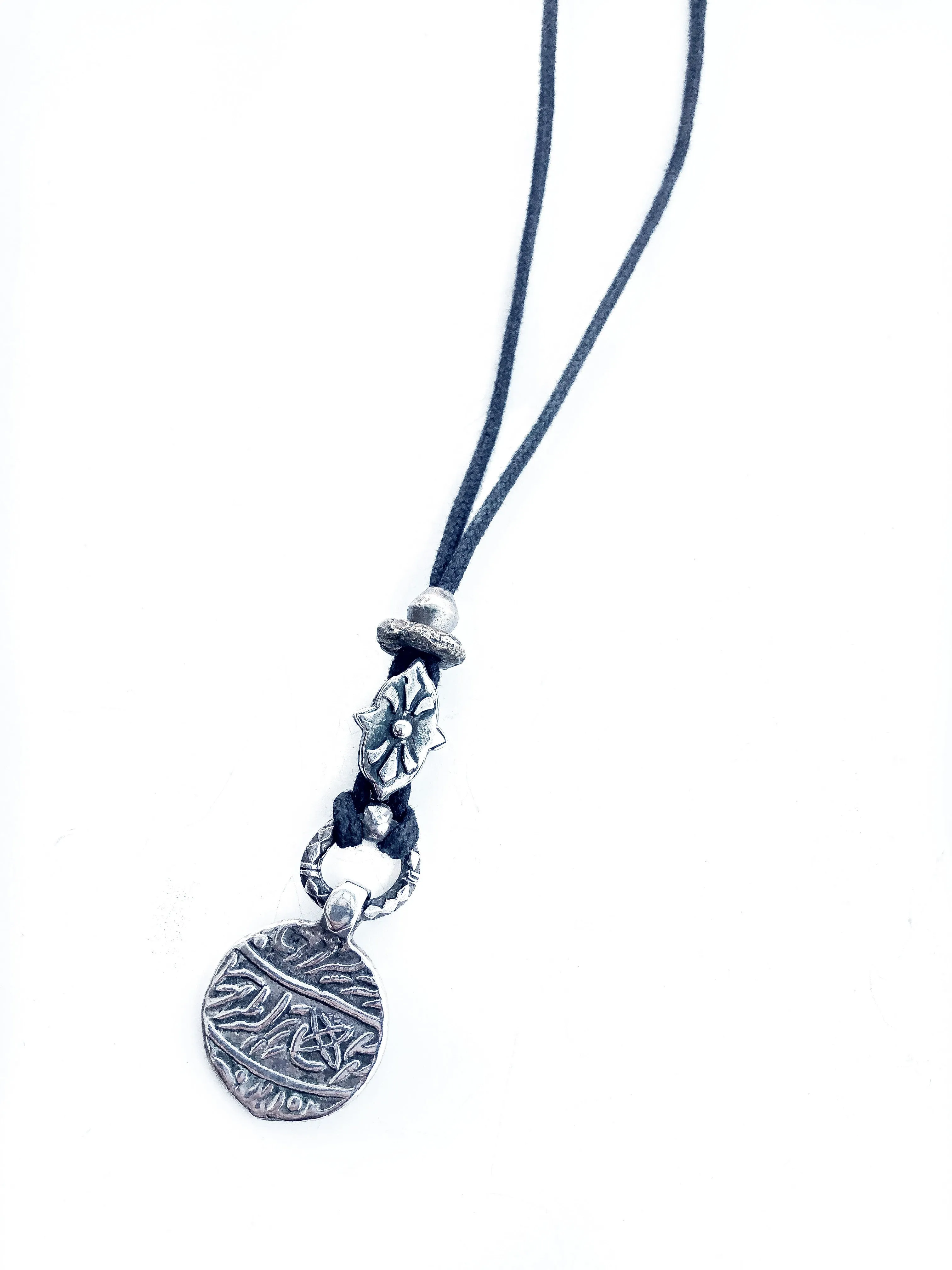 Sterling Silver Lucky Coin Adjustable Necklace