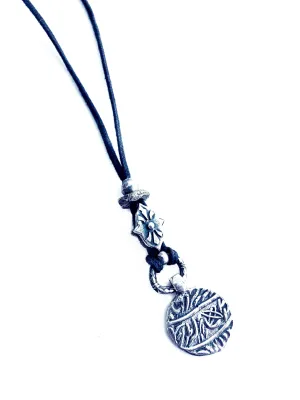 Sterling Silver Lucky Coin Adjustable Necklace