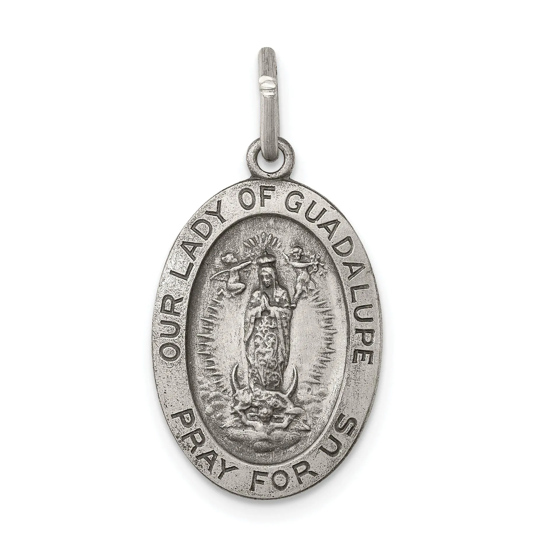 Sterling Silver Our Lady of Guadalpue Medal
