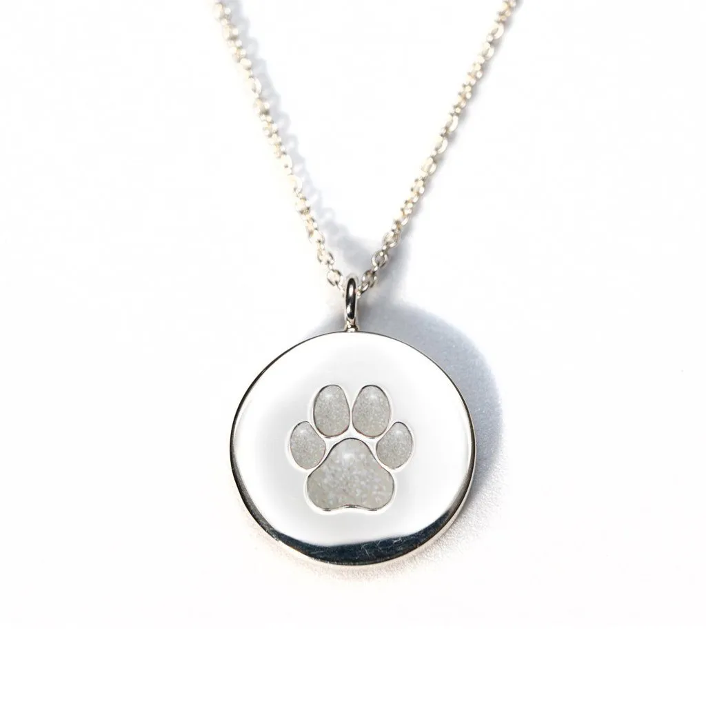 Sterling Silver Pawprint Pendant
