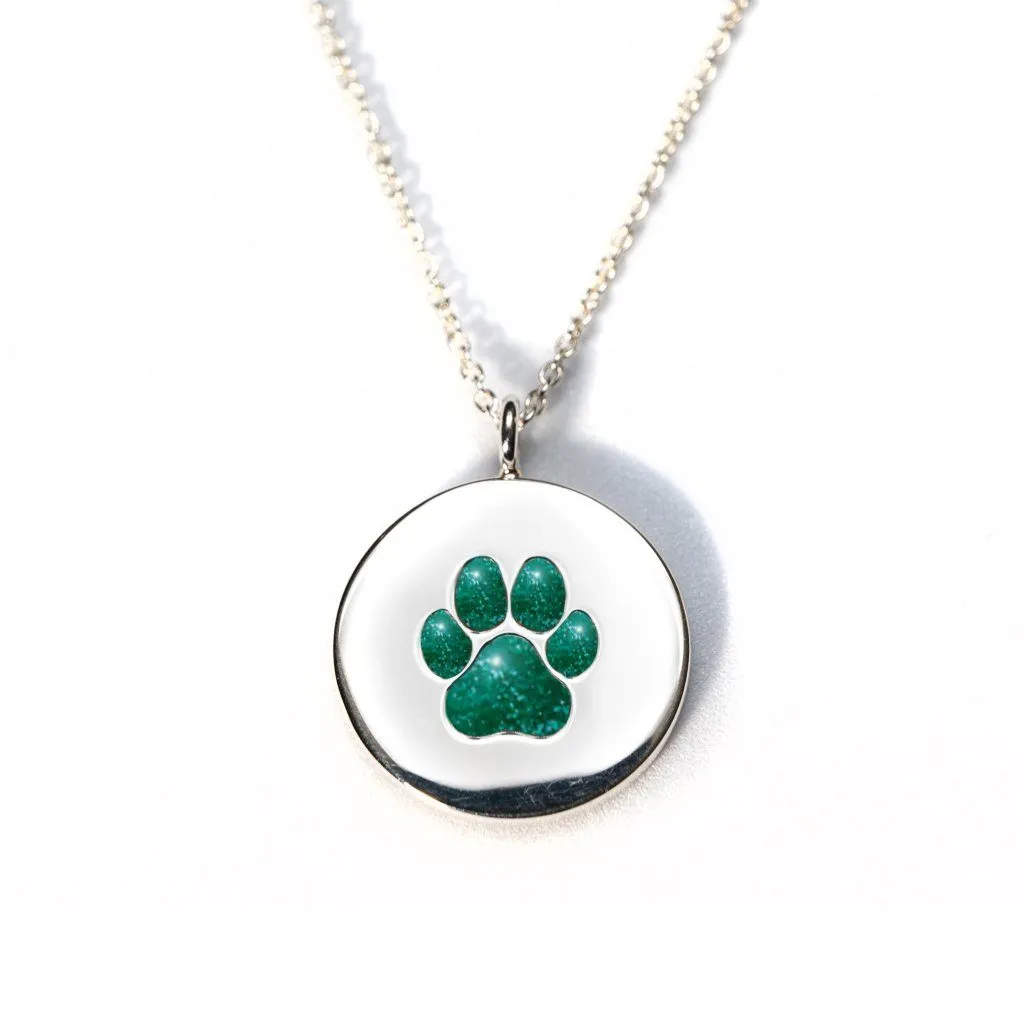Sterling Silver Pawprint Pendant