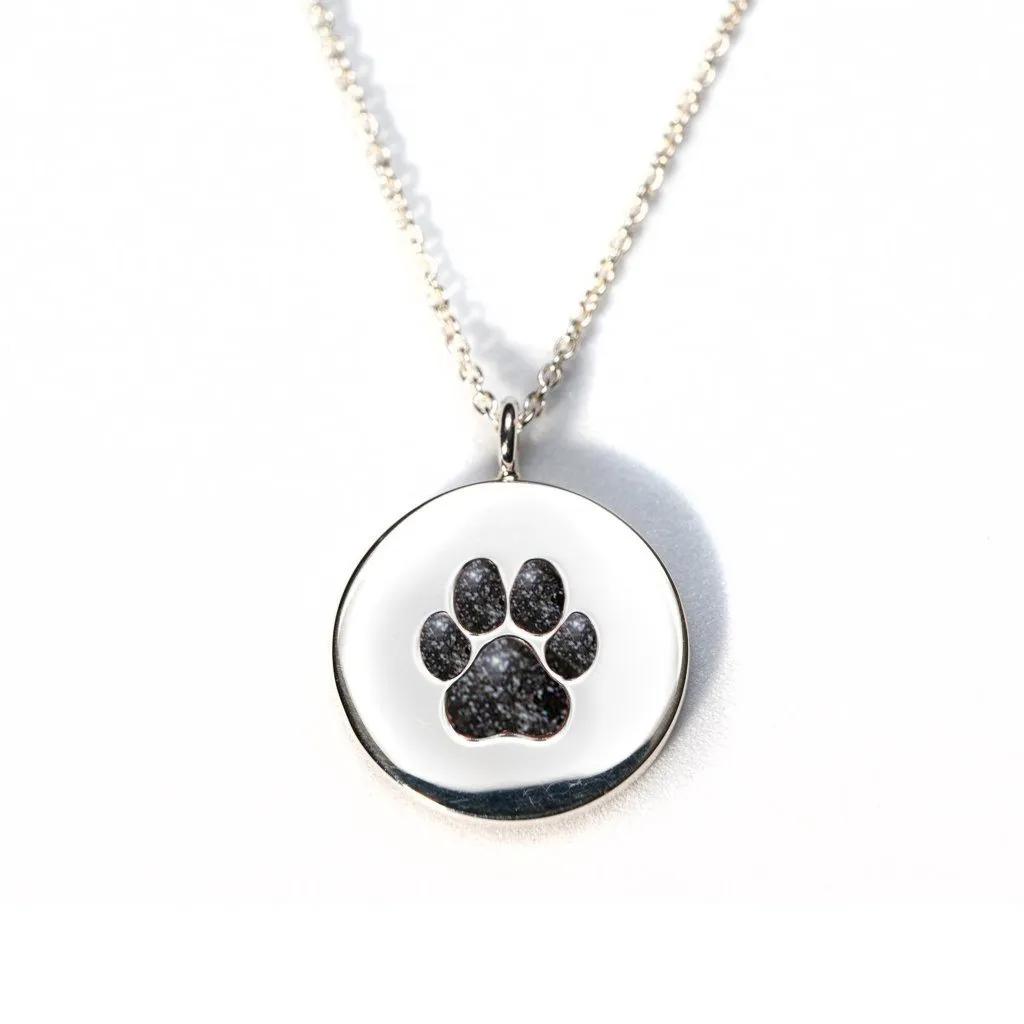 Sterling Silver Pawprint Pendant