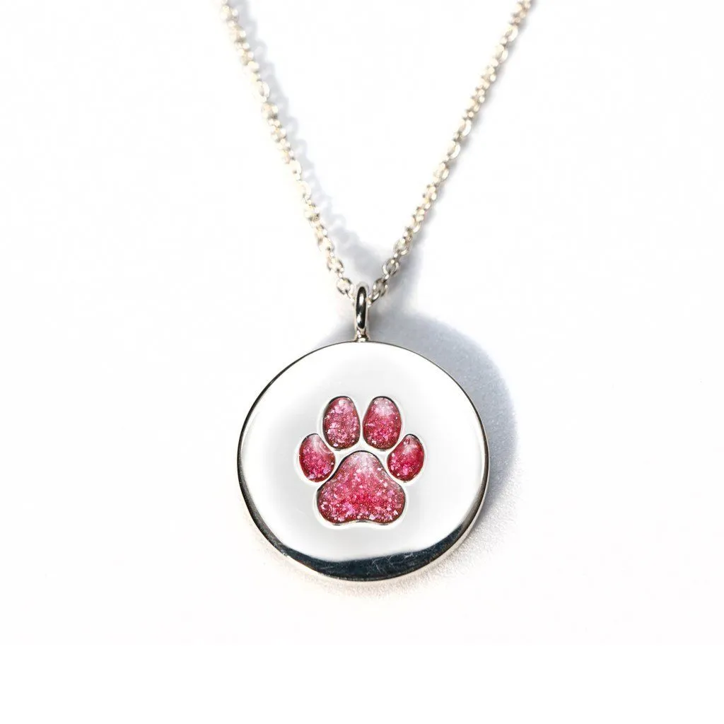 Sterling Silver Pawprint Pendant