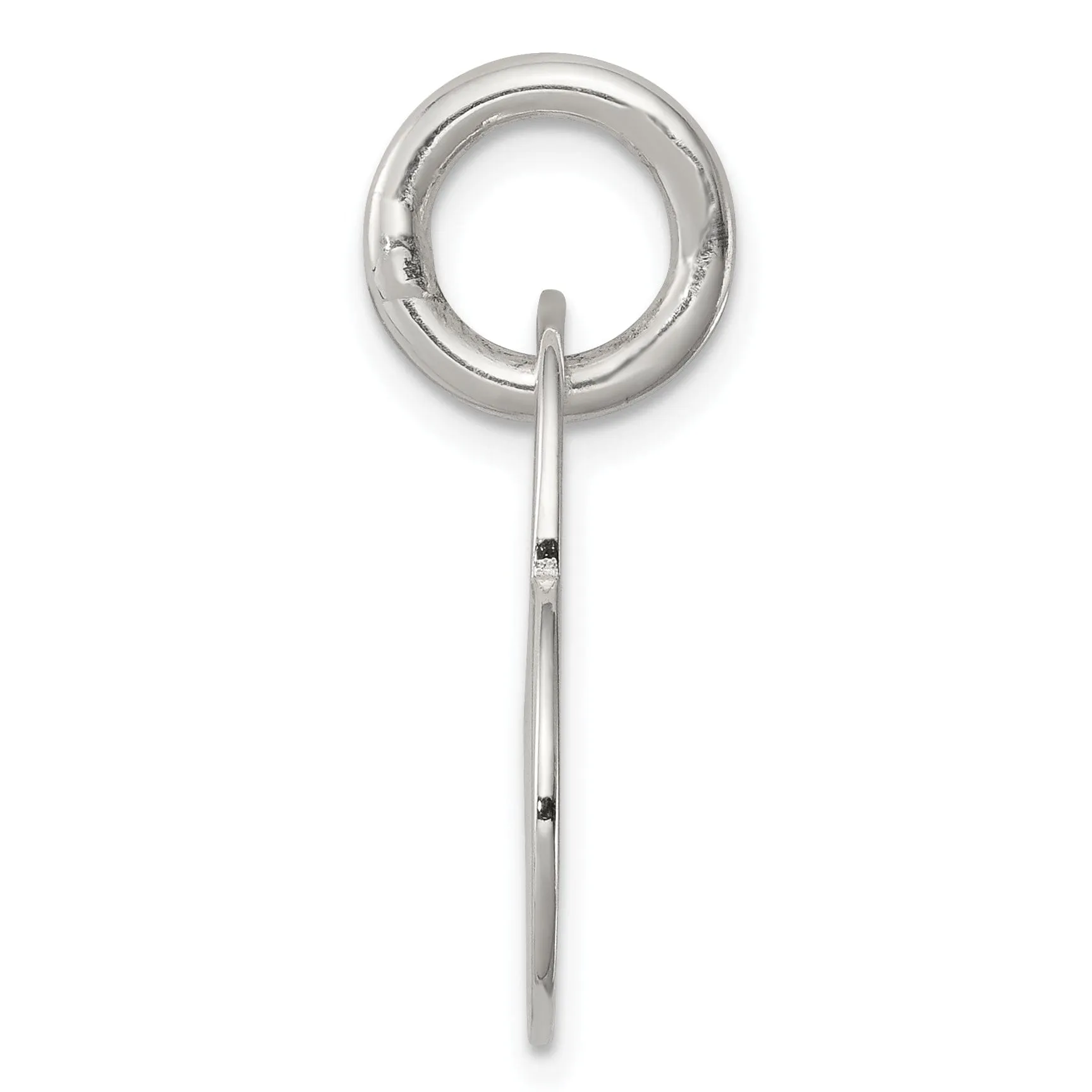 Sterling Silver Polished Cut Out Heart Pendant