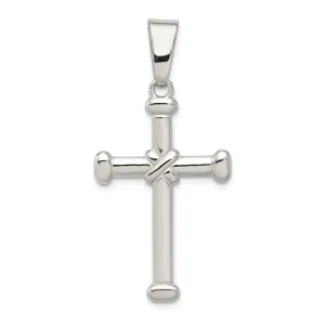 Sterling Silver Polished Finish Cross Pendant
