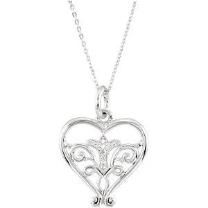 Sterling Silver Pure in Heart Necklace