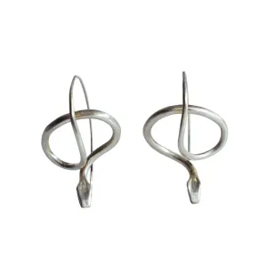 Sterling Silver Serpent Earrings