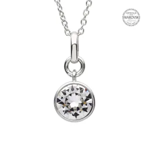 Sterling Silver Swarovski Add on Birthstone Pendant - SW144 April