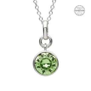 Sterling Silver Swarovski Add on Birthstone Pendant - SW145 August