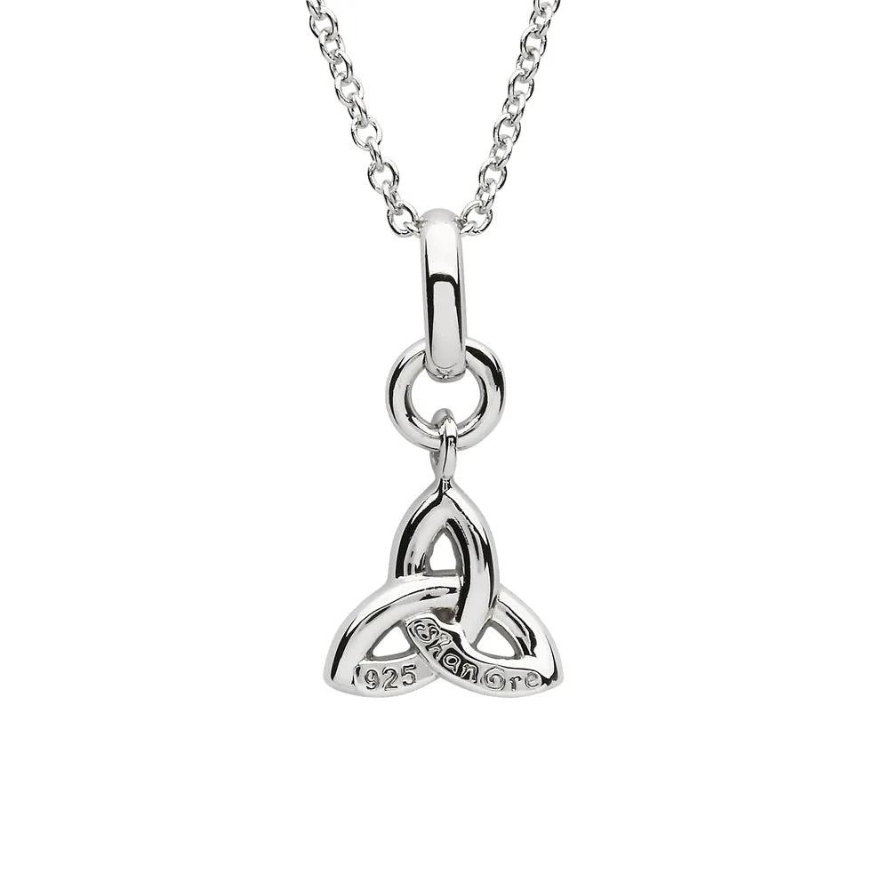 Sterling Silver Trinity Pendant with Swarovski Crystals - SW153