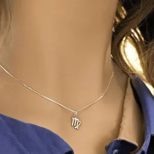 Sterling Silver Zodiac Symbol Necklace - 12 - 24 inches