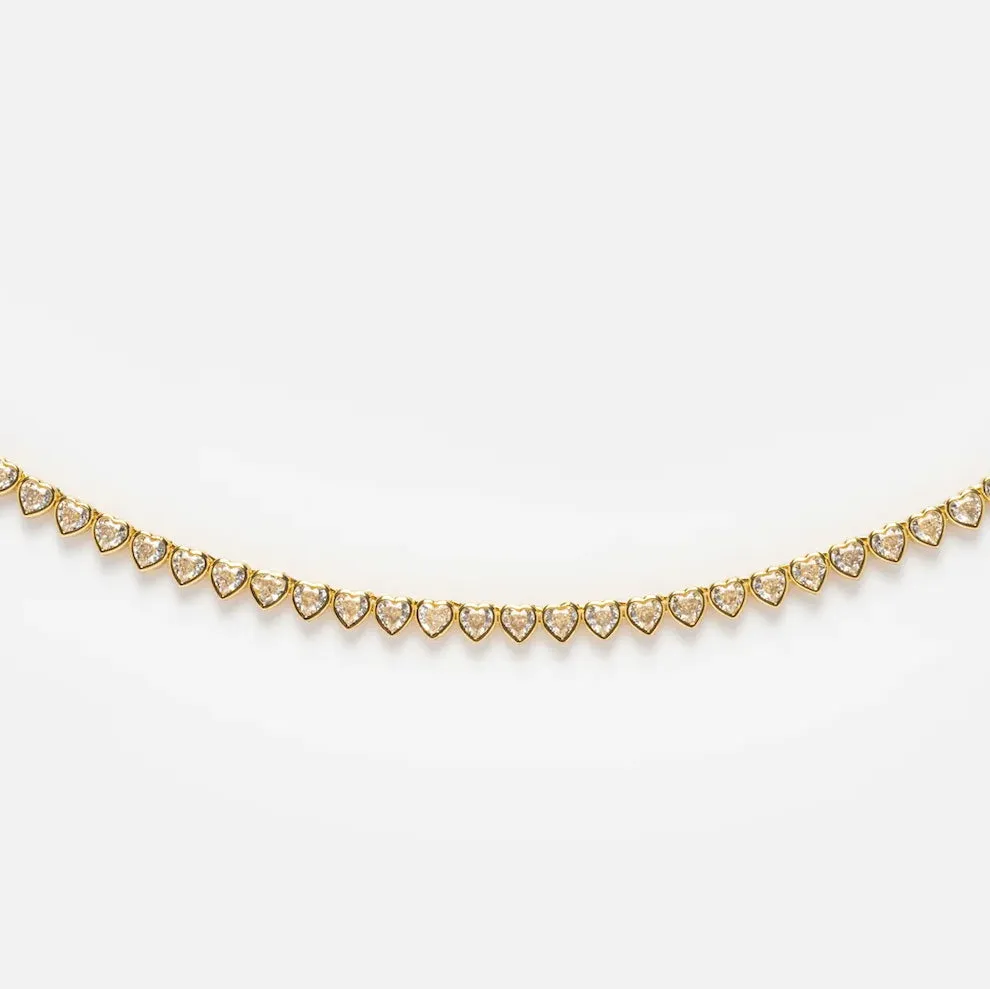 Tennis Heart Necklace