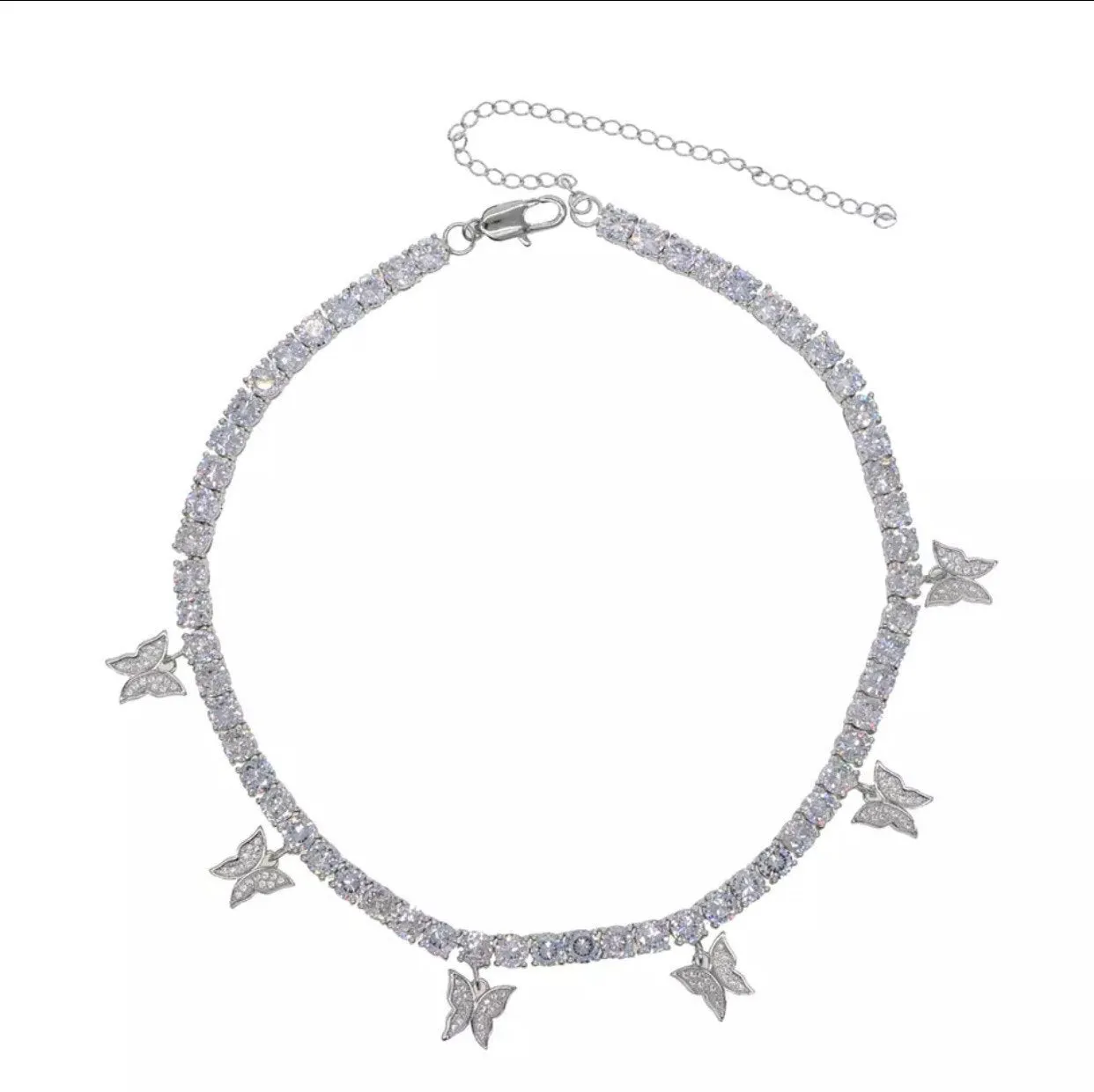 Tennis Square gem tennis choker (FREE! BUY ONE GET ONE FREE ,ADD 2 TO CART)