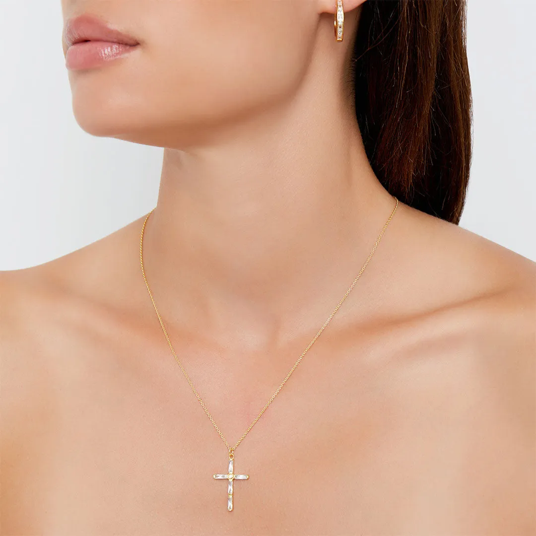 THE MINI CELIA CROSS NECKLACE