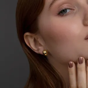 Thick Hinged Hoop Earrings - 18K Gold Vermeil