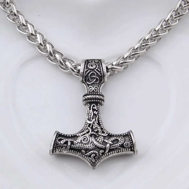 Thor's Hammer Viking Pendant Necklace
