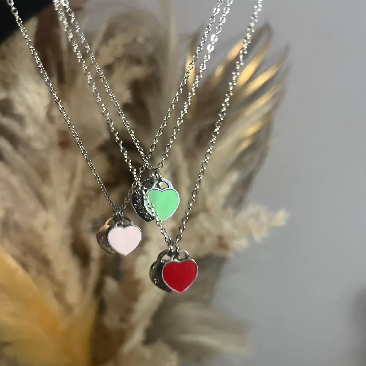 Tiffanyz Heart Shape Necklace Pendant