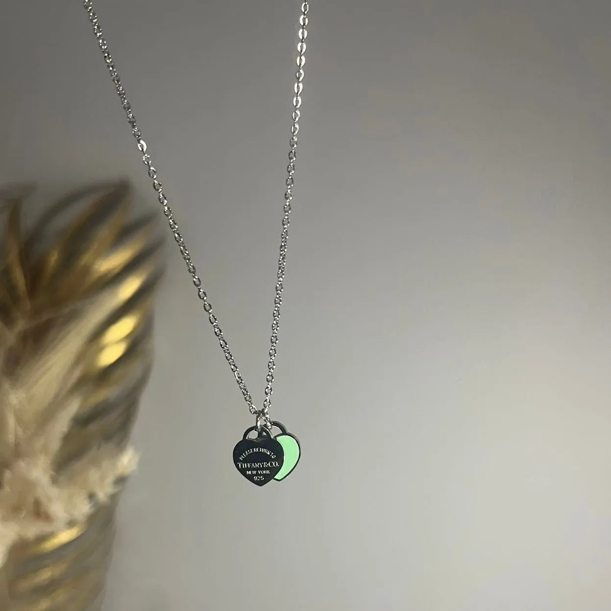 Tiffanyz Heart Shape Necklace Pendant