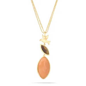 TIGER EYE CARNELIAN  NECKLACES #191RD1501 (2B6)