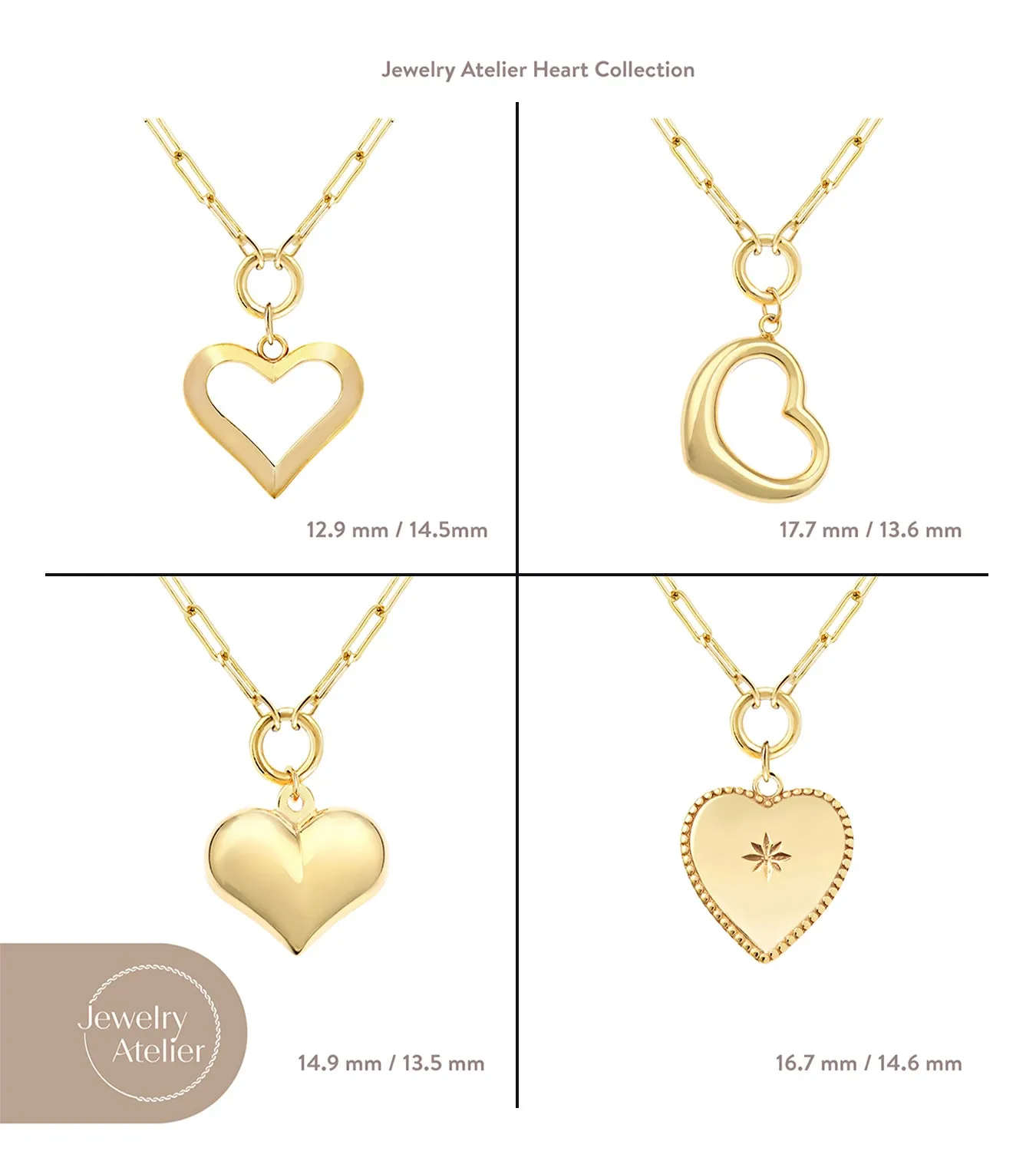 Tilted Heart Pendant Necklace