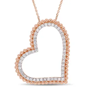 Tilted Open Heart Pendant